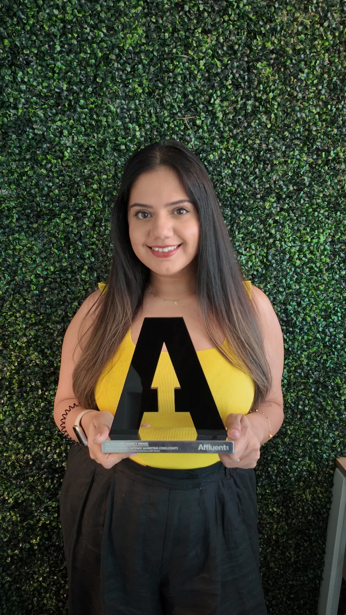 Ambreen holding agency award