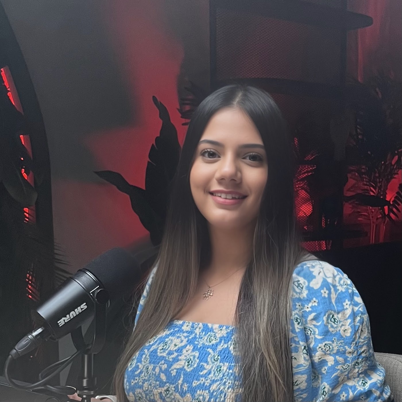 Ambreen on screen, built with AI